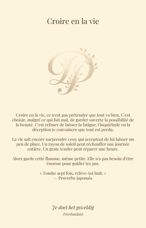 C'est super ce que tu fais